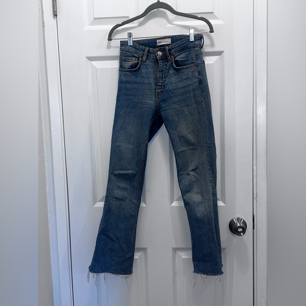 Zara Blue Flare Jeans